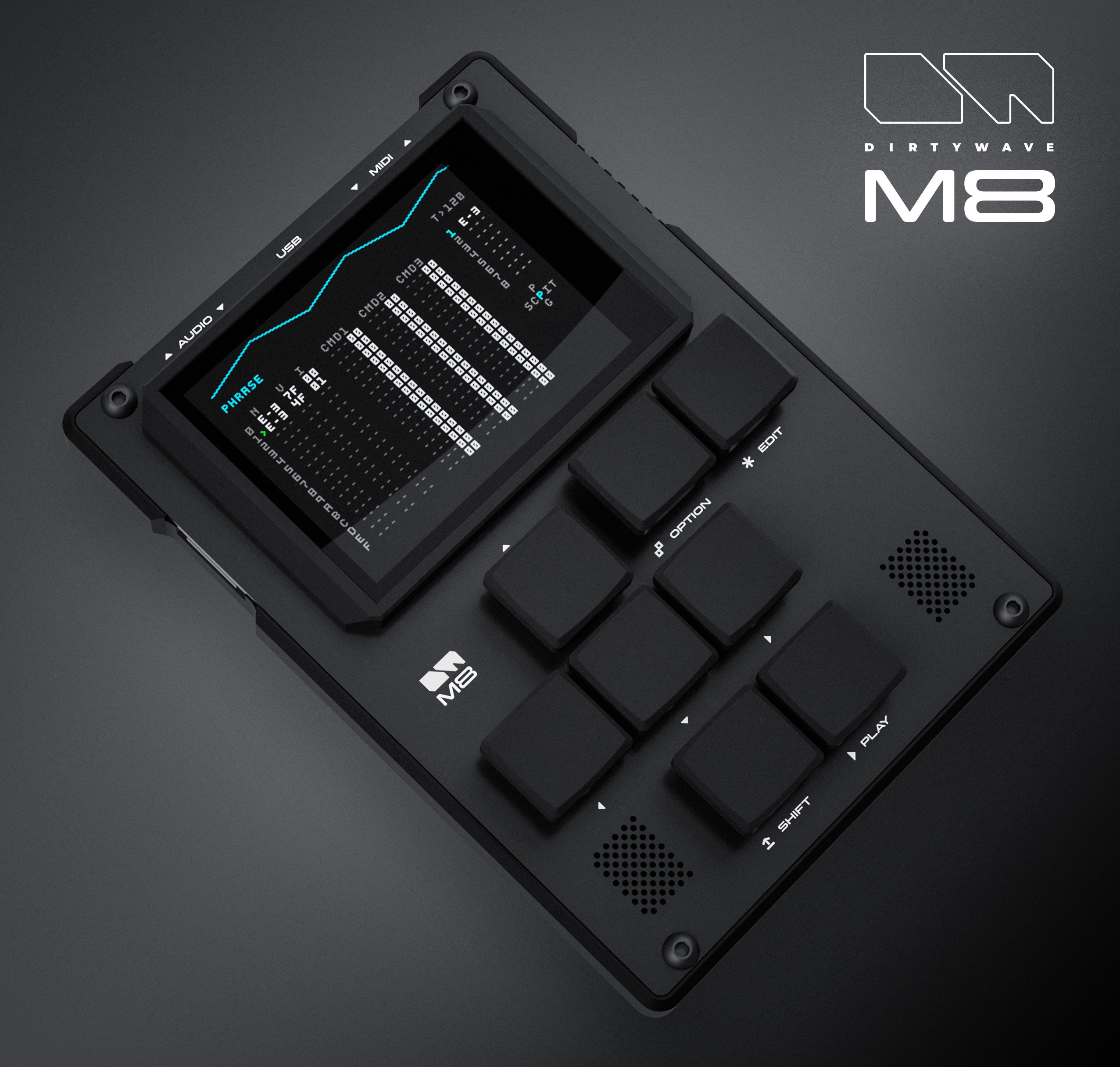 Dirtywave M8, tracker hardware con sintetizadores, samplers y efectos